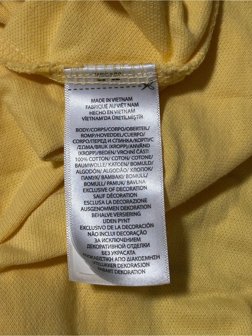 Ralph Lauren Yellow Polo Shirt with Navy Pony - Size Large Tall